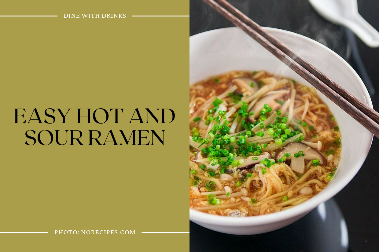 Easy Hot And Sour Ramen
