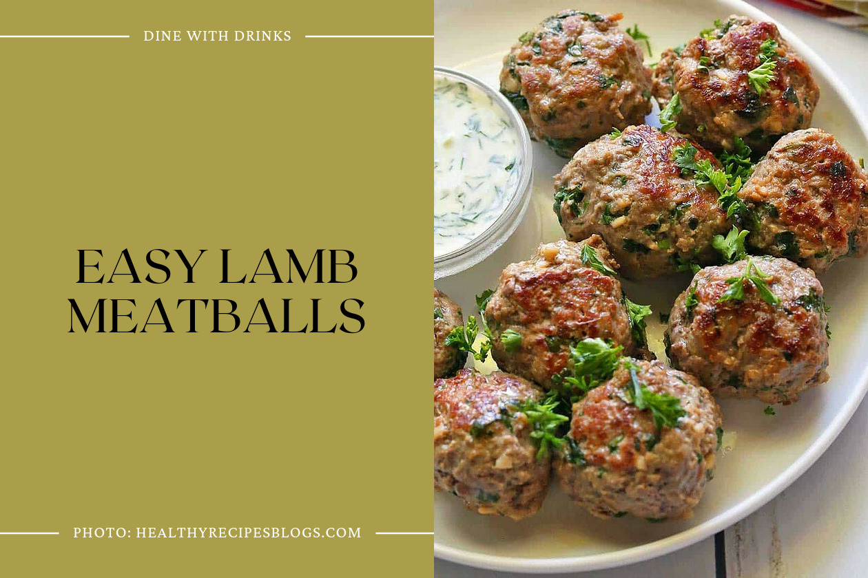 Easy Lamb Meatballs