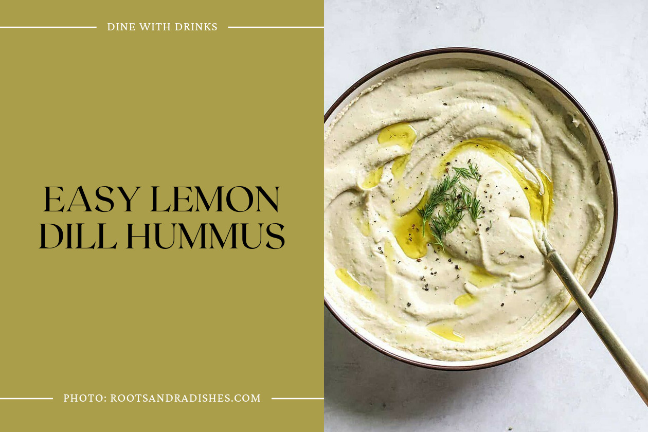 Easy Lemon Dill Hummus