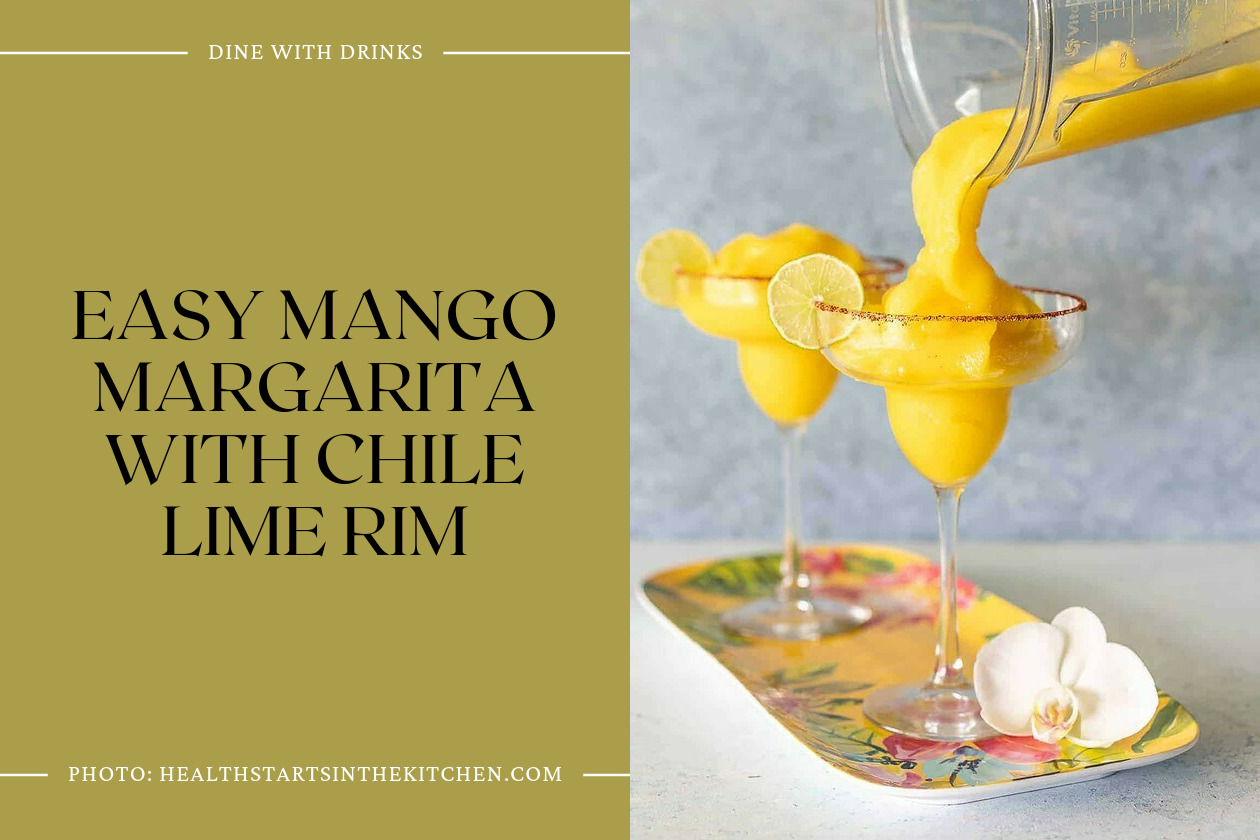 Easy Mango Margarita With Chile Lime Rim