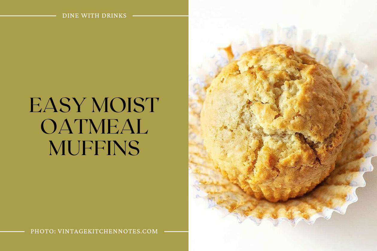Easy Moist Oatmeal Muffins