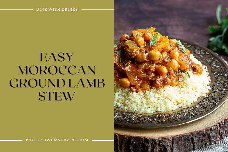 Easy Moroccan Ground Lamb Stew