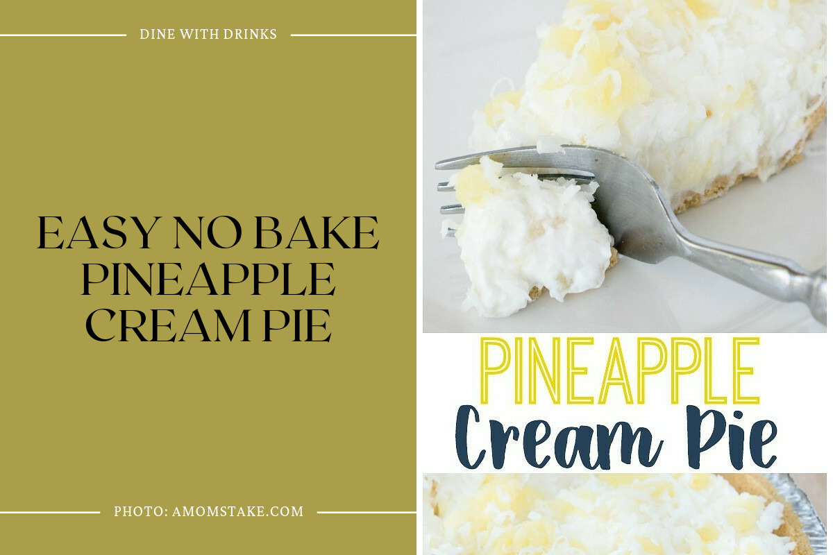Easy No Bake Pineapple Cream Pie