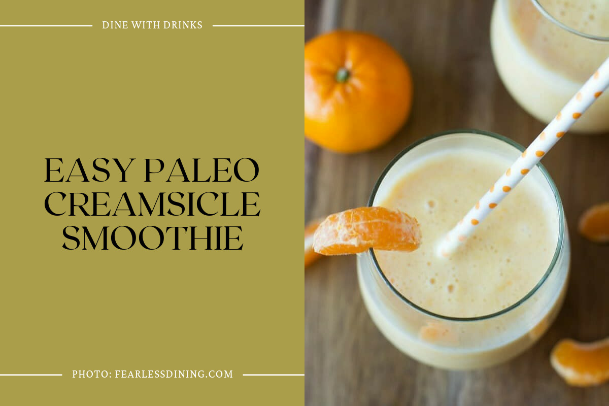 Easy Paleo Creamsicle Smoothie