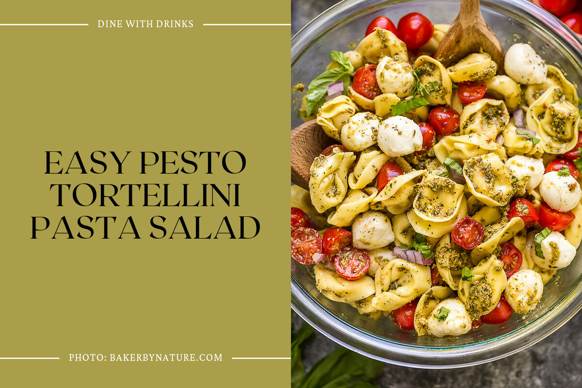 Easy Pesto Tortellini Pasta Salad