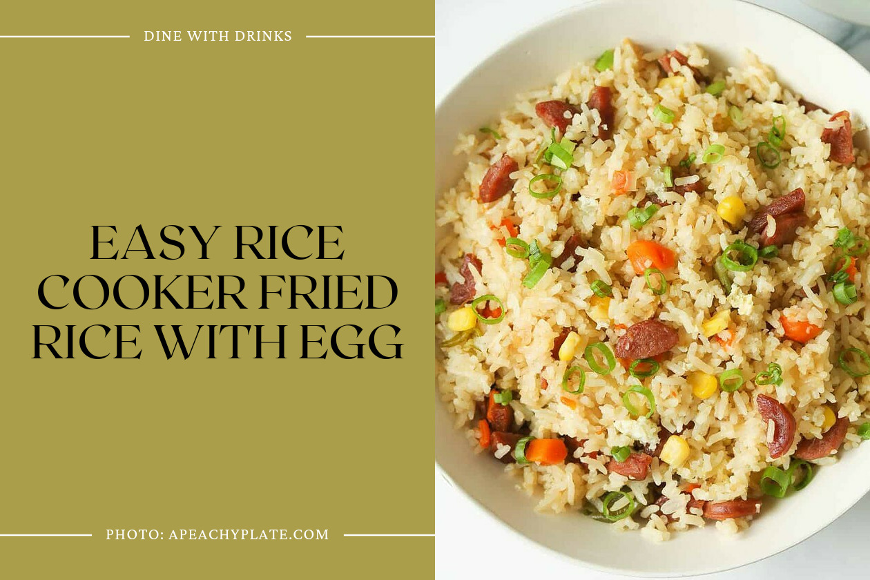 Easy Rice Cooker Fried Rice With Egg