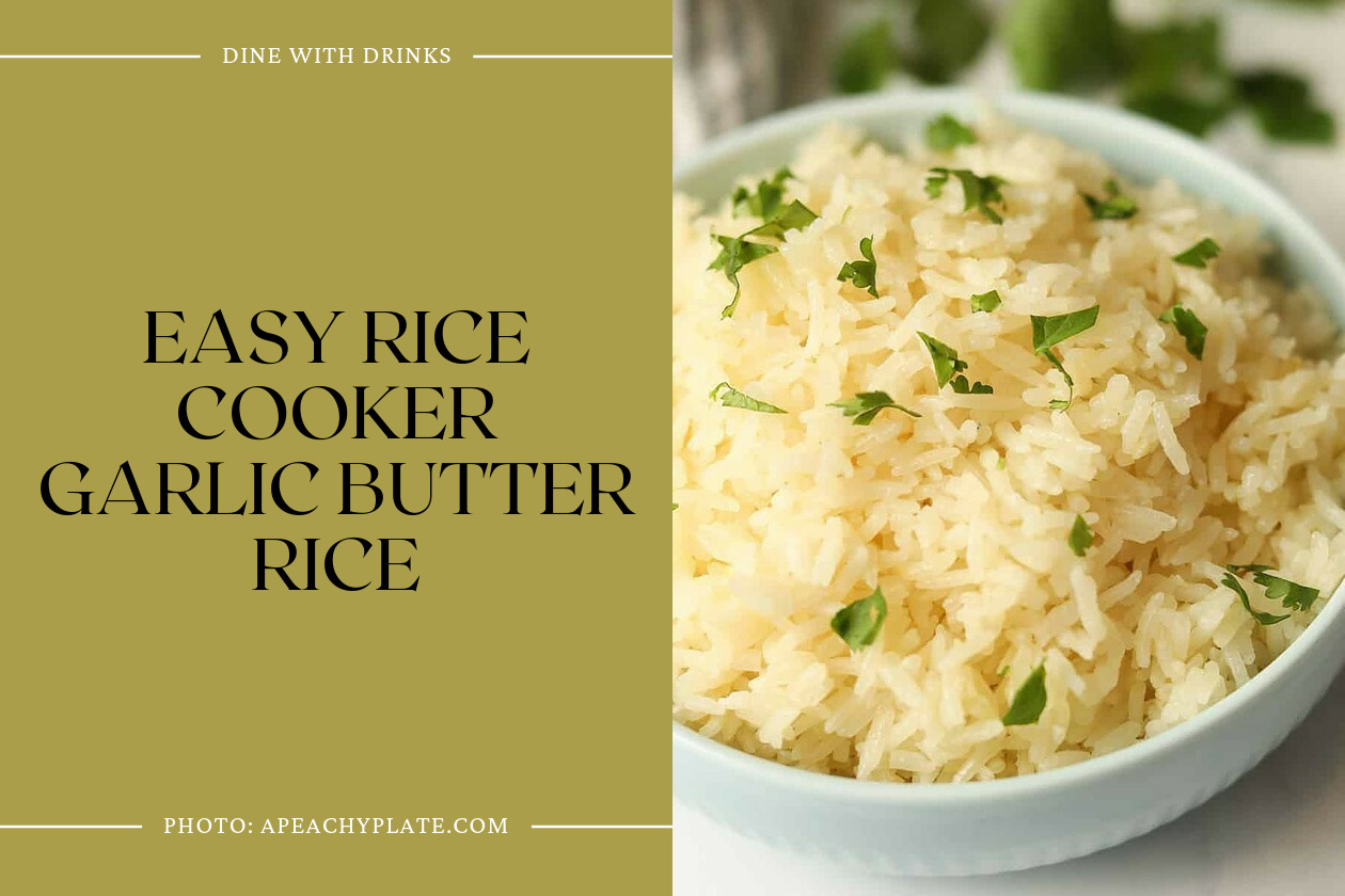 Easy Rice Cooker Garlic Butter Rice