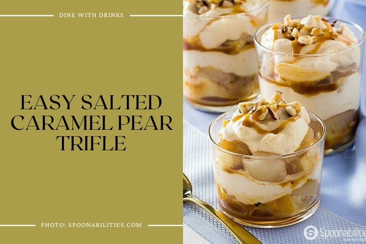 Easy Salted Caramel Pear Trifle