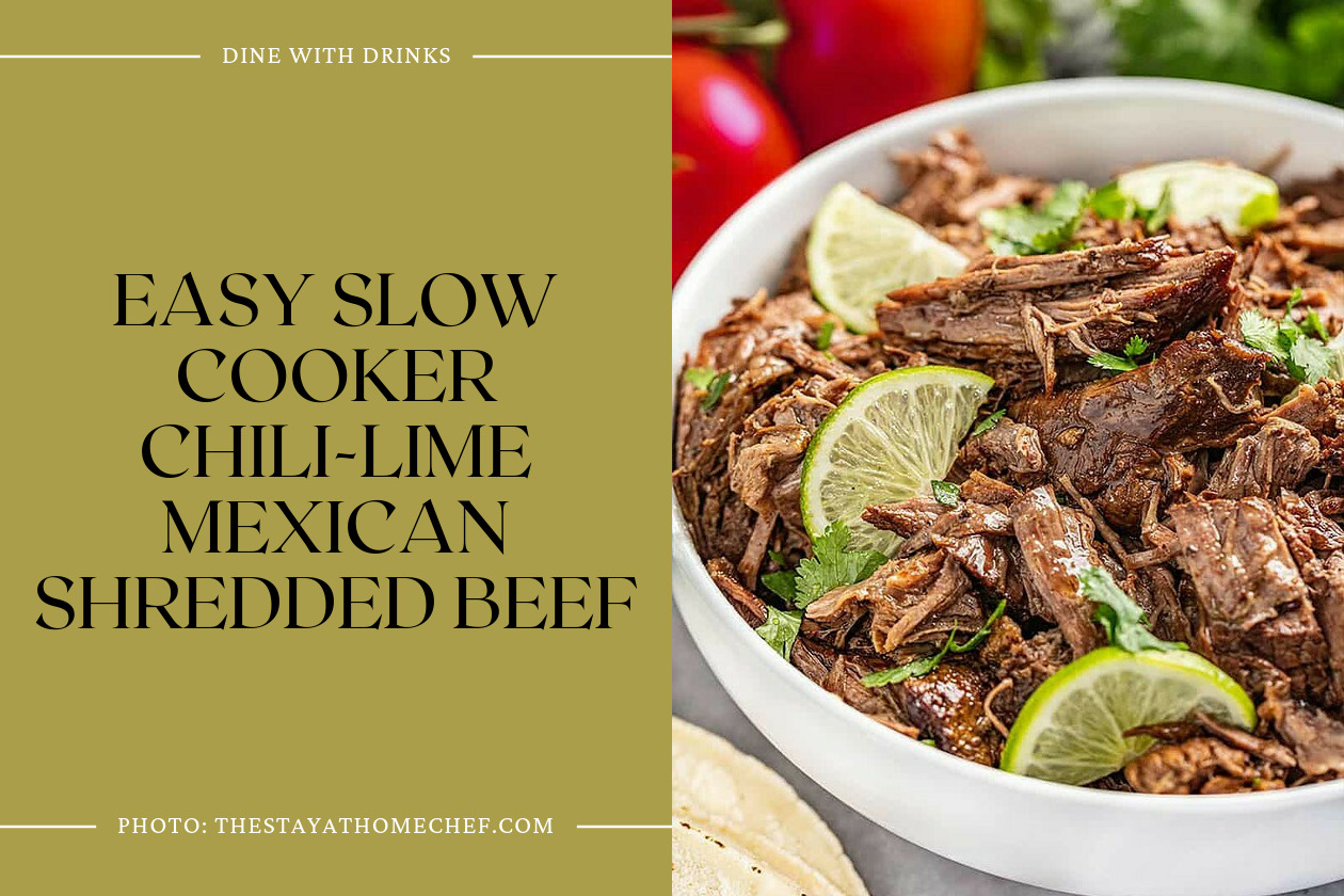Easy Slow Cooker Chili-Lime Mexican Shredded Beef
