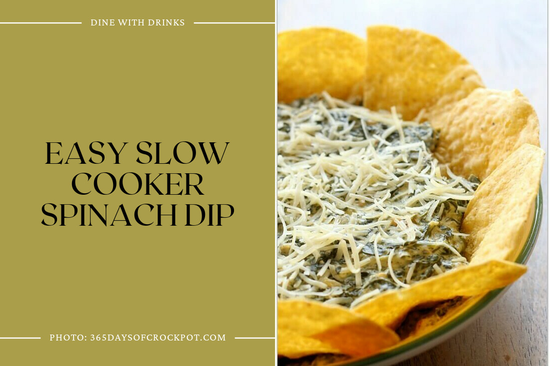 Easy Slow Cooker Spinach Dip