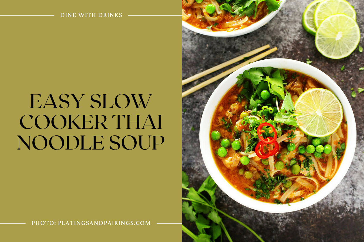Easy Slow Cooker Thai Noodle Soup