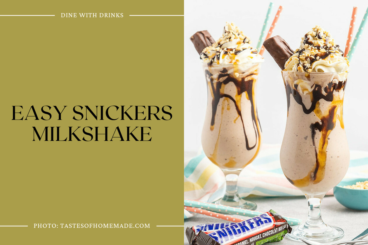 Easy Snickers Milkshake
