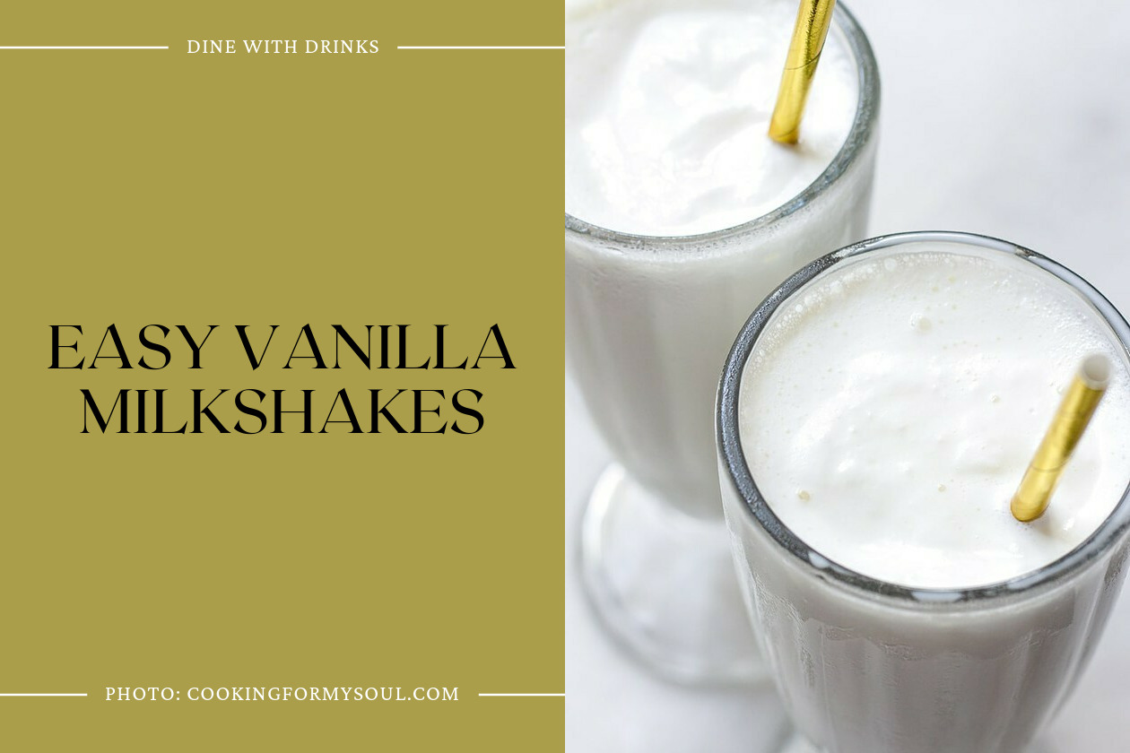 Easy Vanilla Milkshakes
