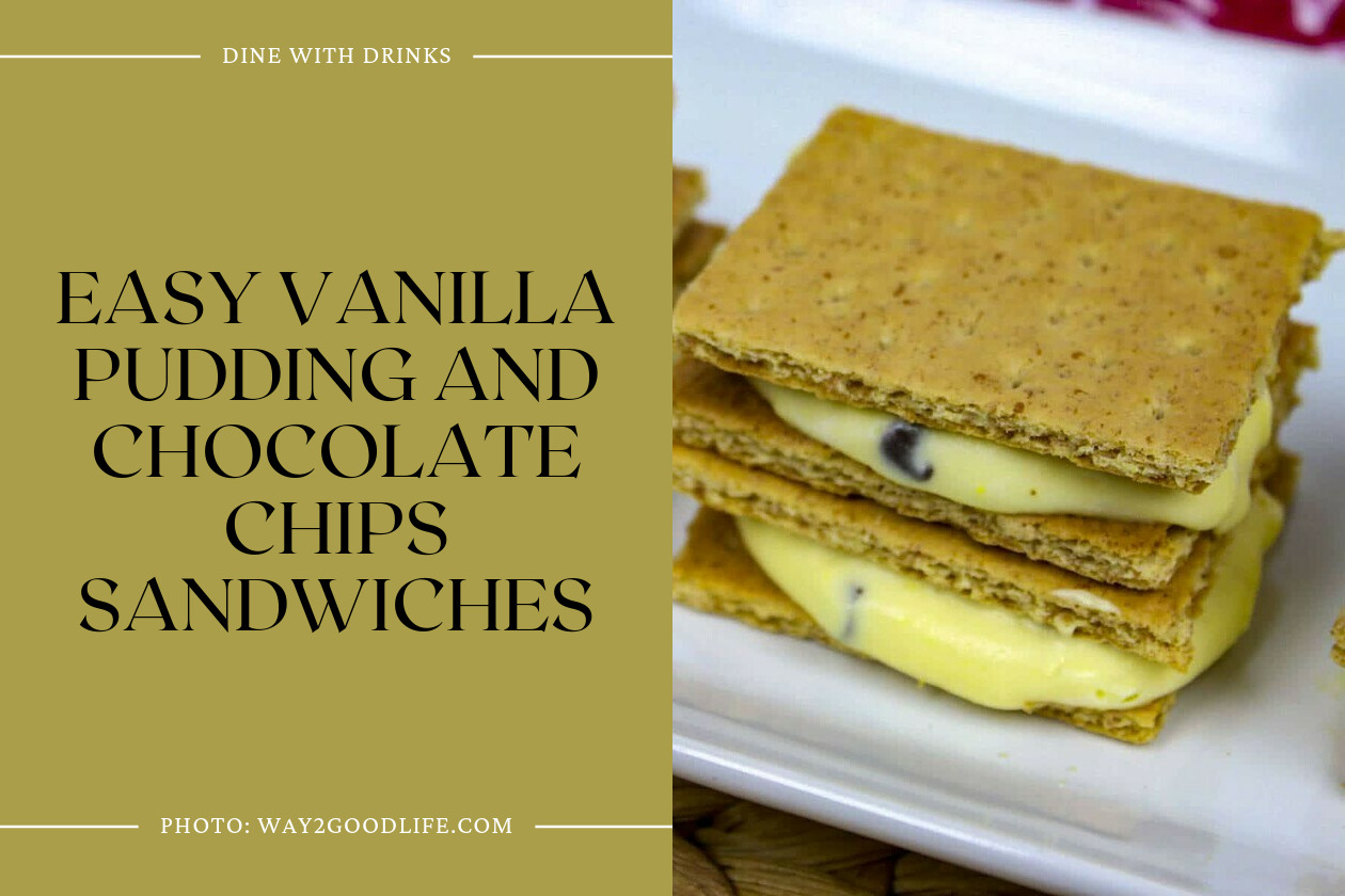 Easy Vanilla Pudding And Chocolate Chips Sandwiches