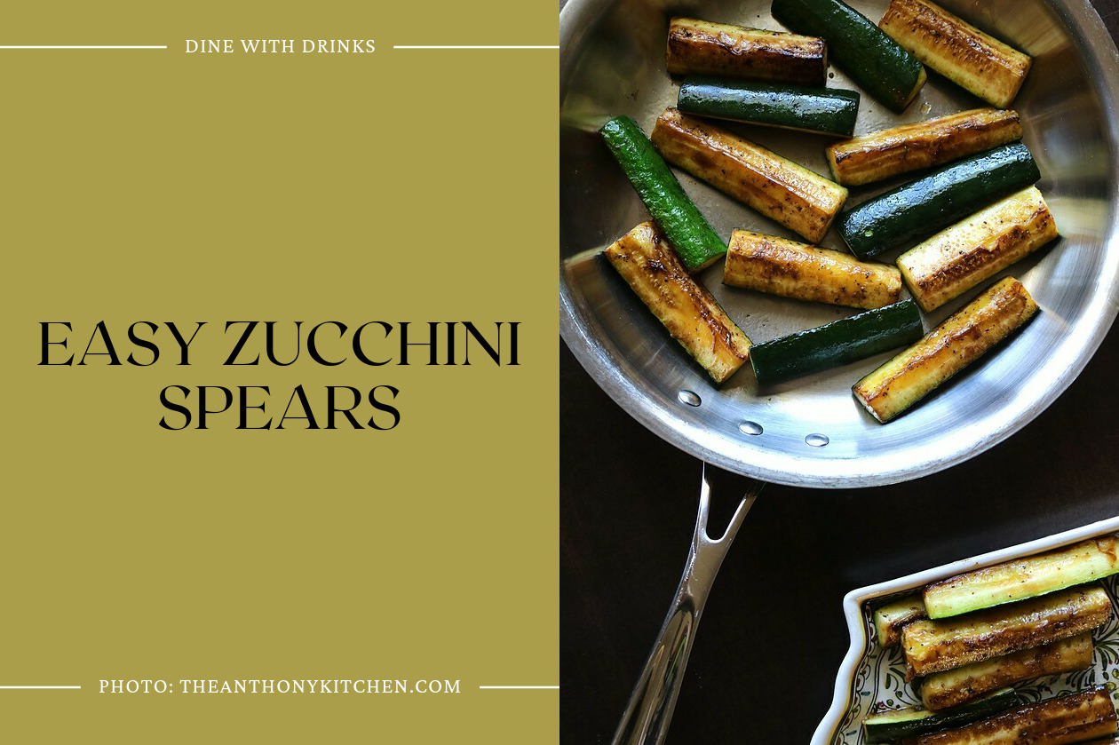 Easy Zucchini Spears