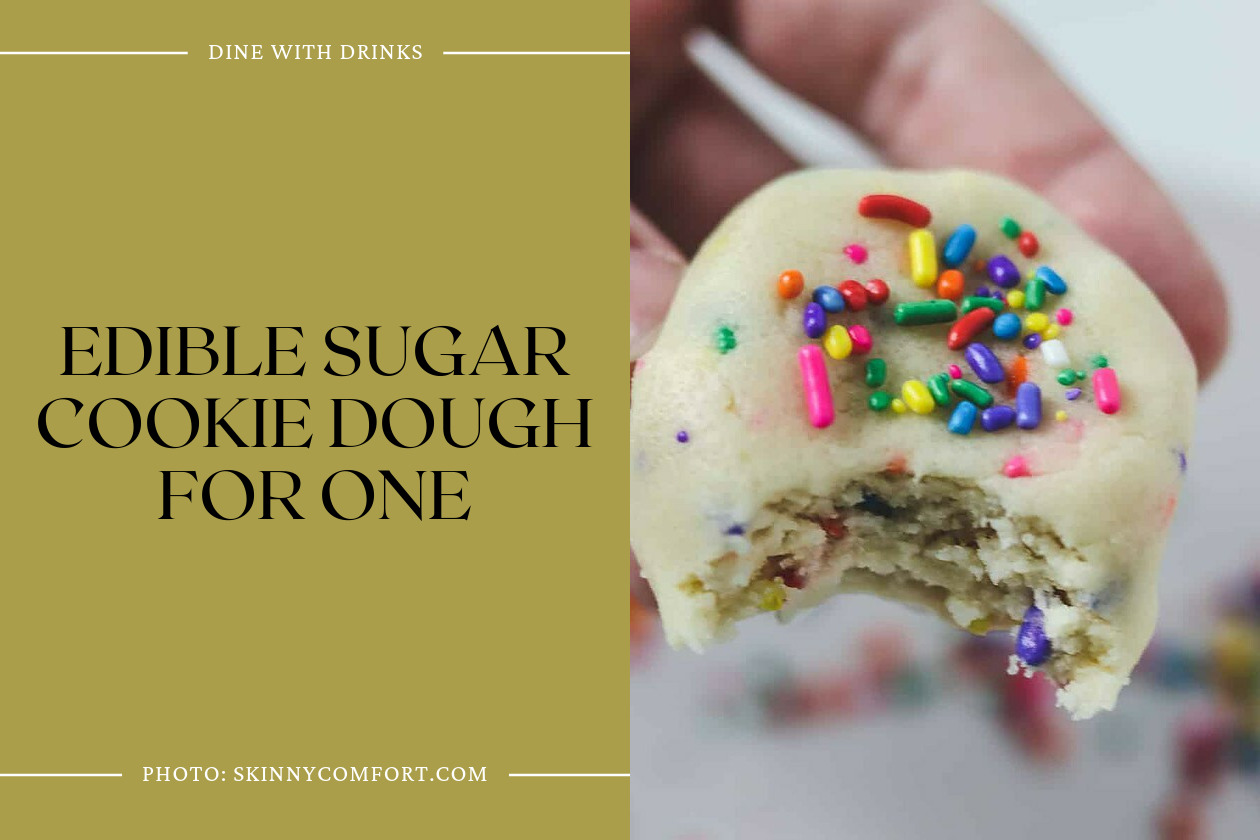 Edible Sugar Cookie Dough For One