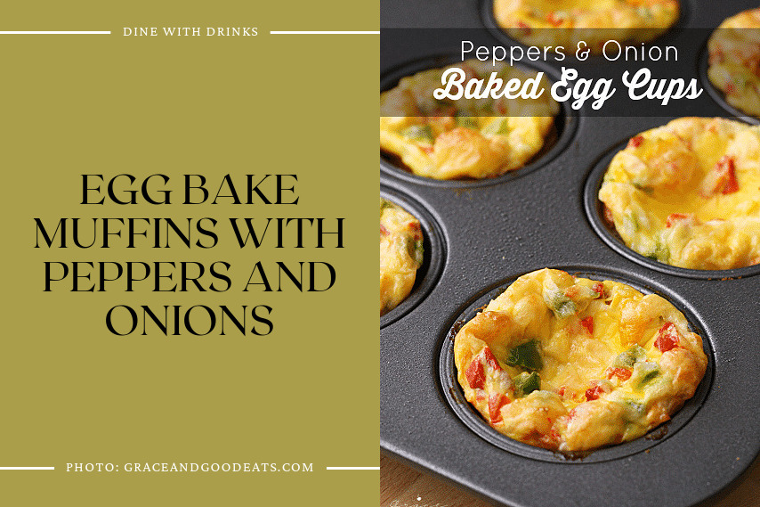 Egg Bake Muffins With Peppers And Onions