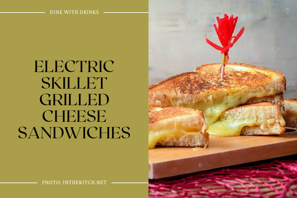 Electric Skillet Grilled Cheese Sandwiches
