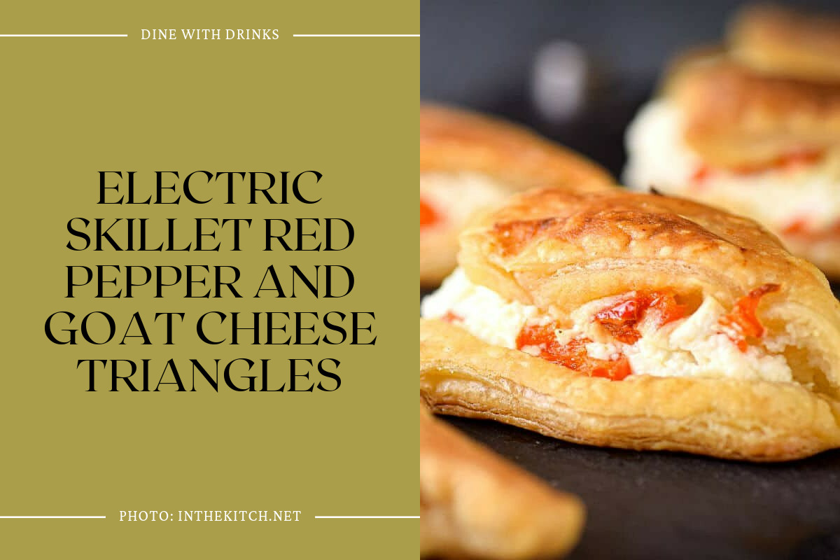 Electric Skillet Red Pepper And Goat Cheese Triangles