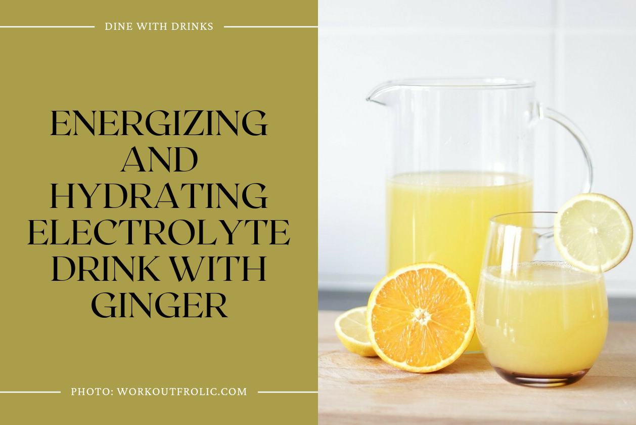 Energizing And Hydrating Electrolyte Drink With Ginger