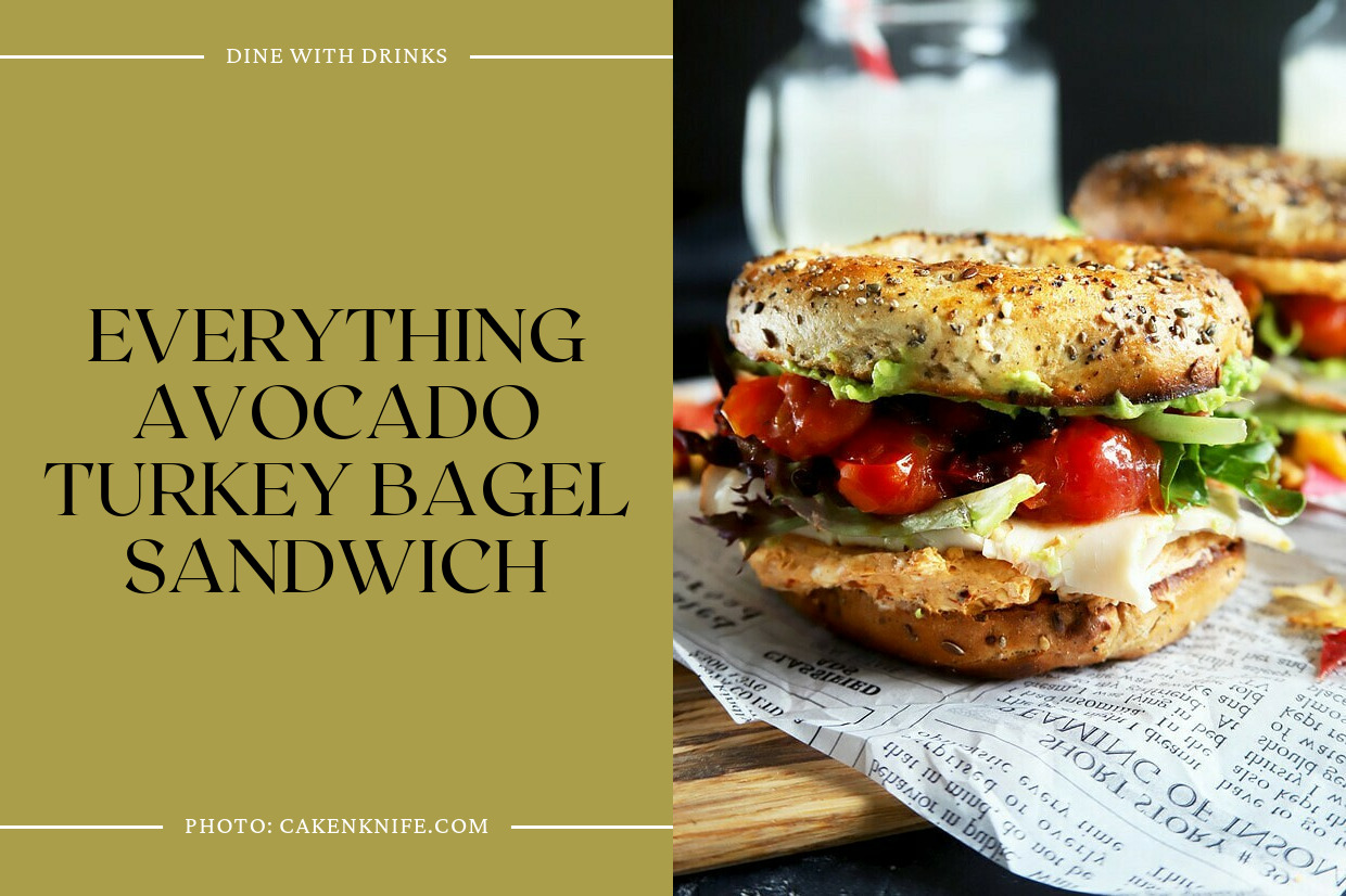 Everything Avocado Turkey Bagel Sandwich
