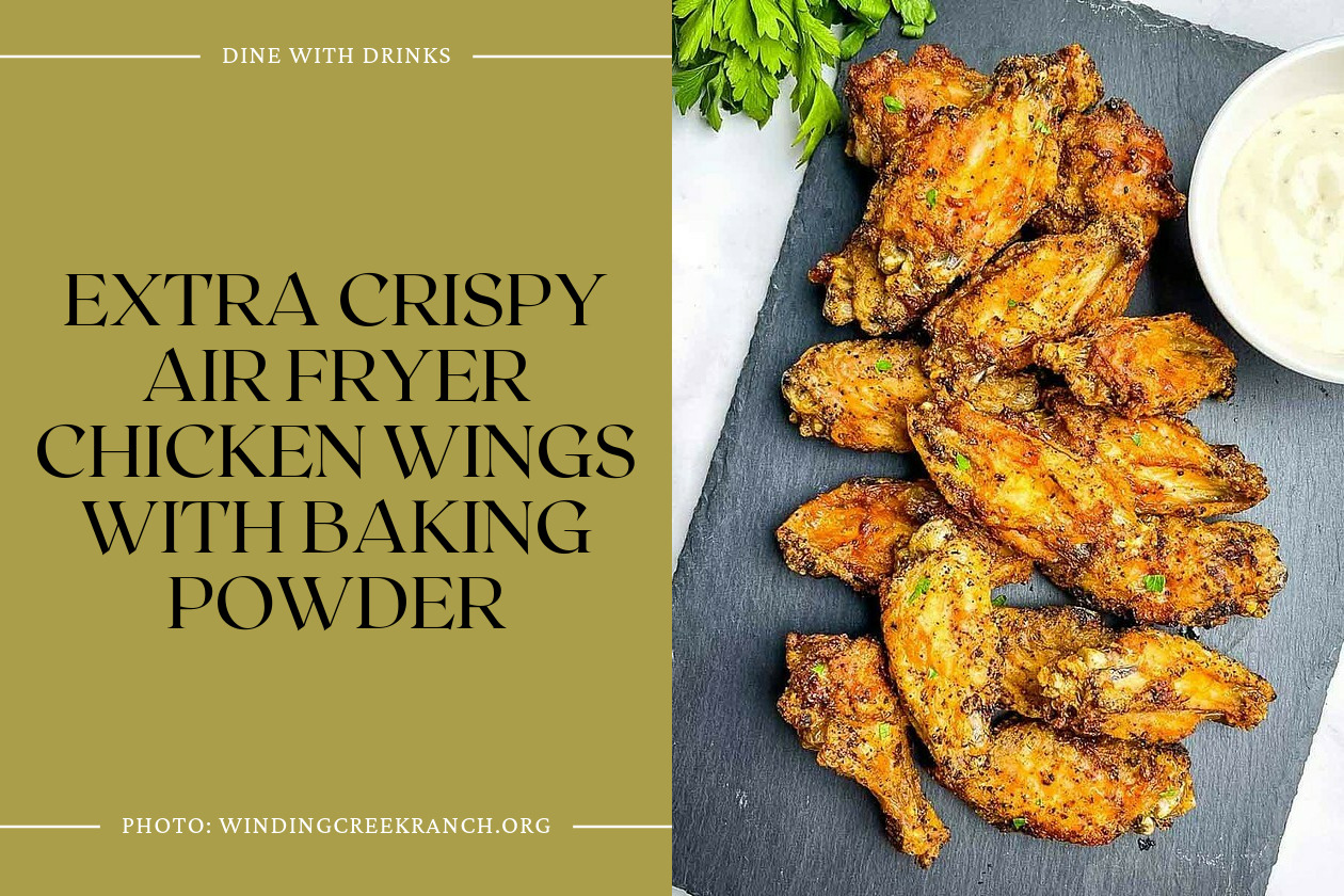 Extra Crispy Air Fryer Chicken Wings With Baking Powder