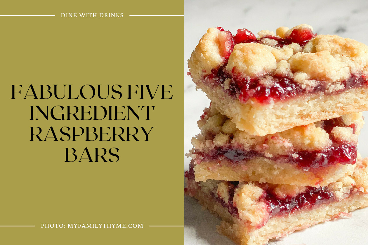 Fabulous Five Ingredient Raspberry Bars