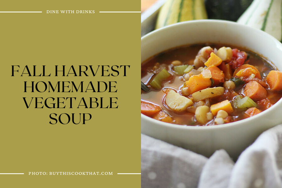 Fall Harvest Homemade Vegetable Soup