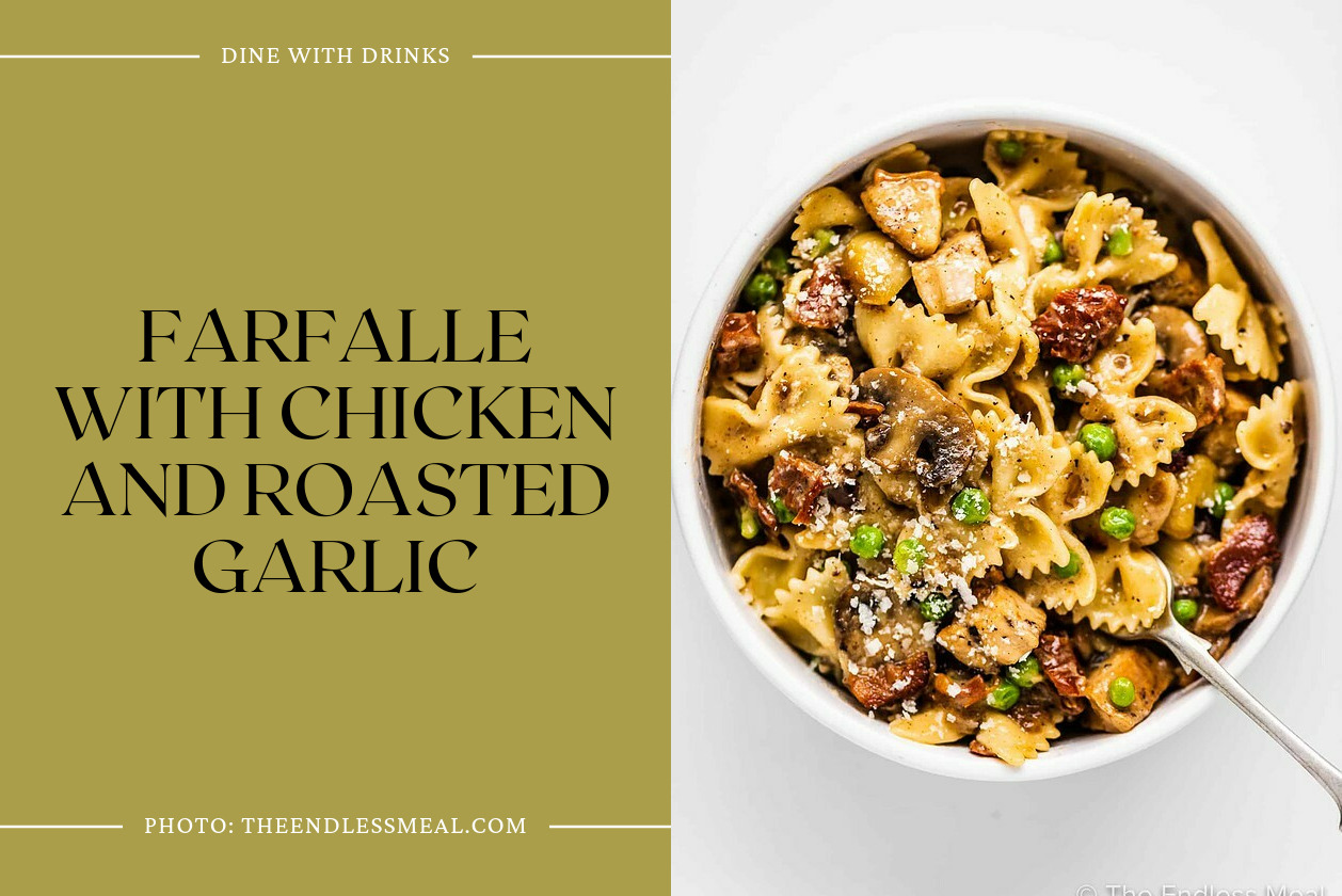 Farfalle With Chicken And Roasted Garlic