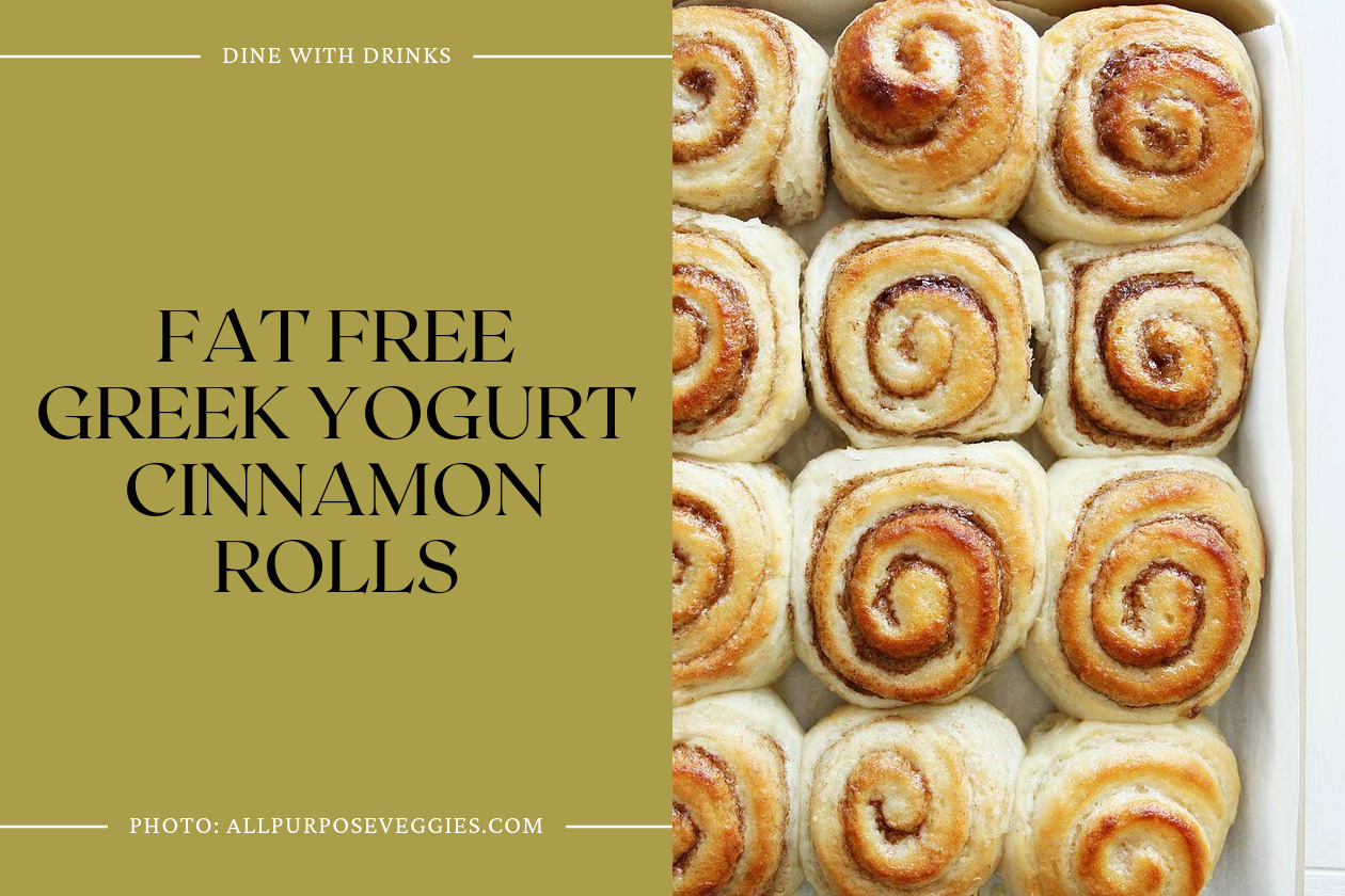 Fat Free Greek Yogurt Cinnamon Rolls
