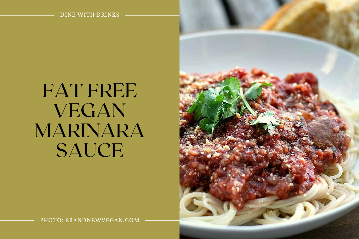 Fat Free Vegan Marinara Sauce