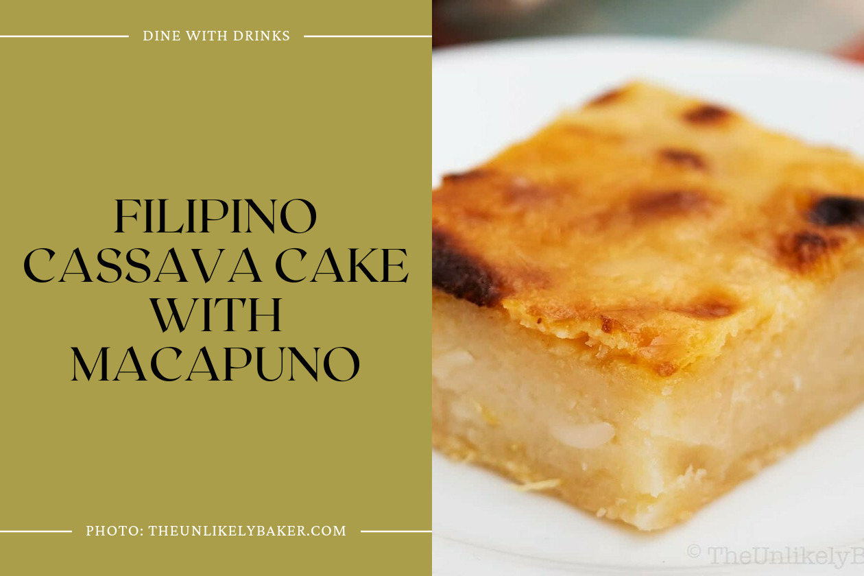 Filipino Cassava Cake With Macapuno