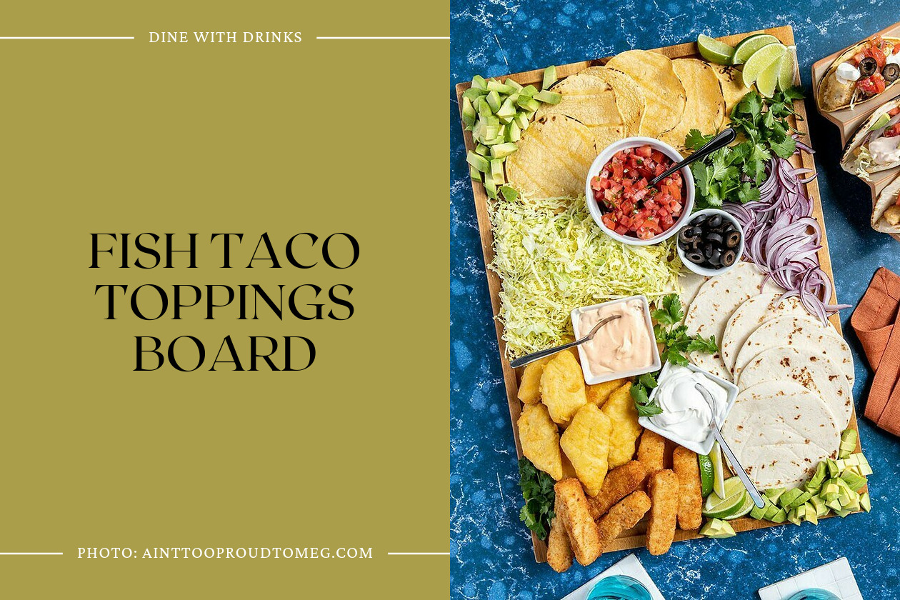 Fish Taco Toppings Board