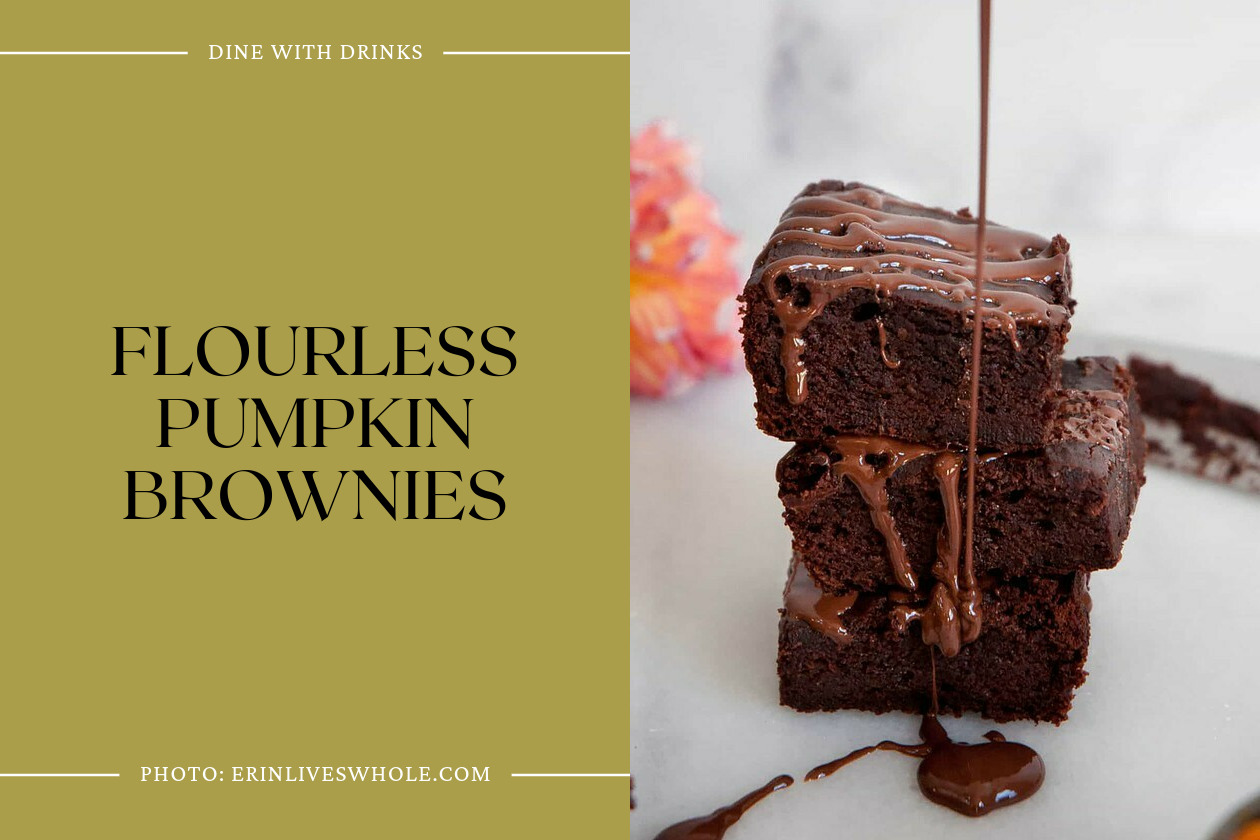 Flourless Pumpkin Brownies