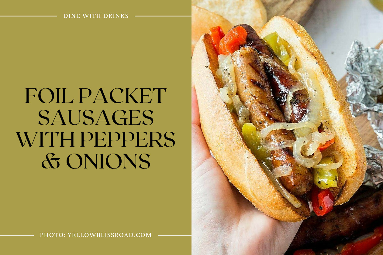 Foil Packet Sausages With Peppers & Onions
