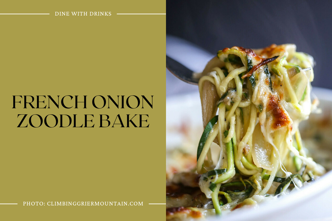 French Onion Zoodle Bake