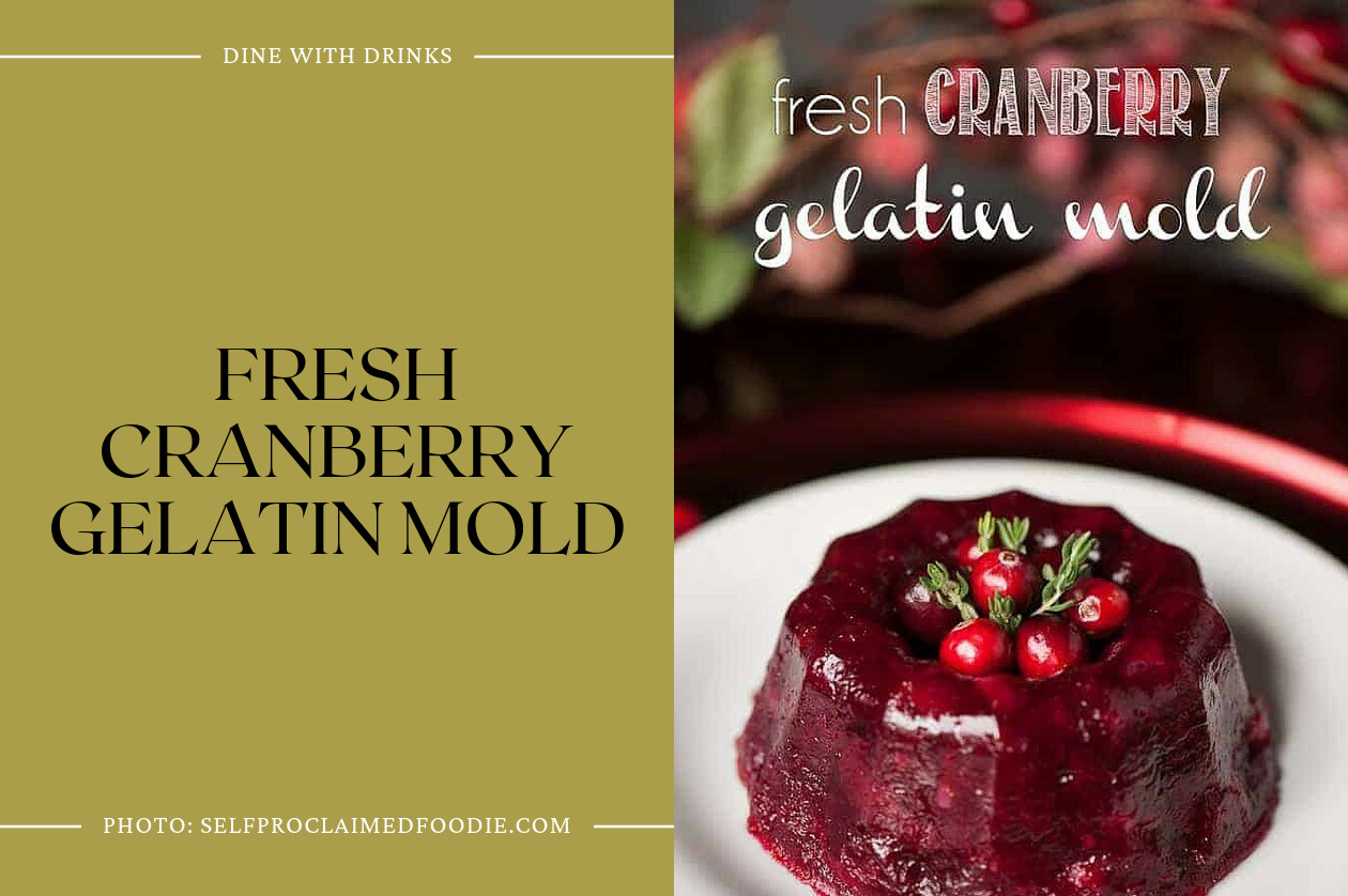 Fresh Cranberry Gelatin Mold