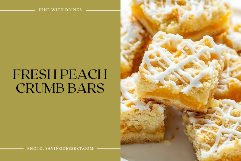 Fresh Peach Crumb Bars