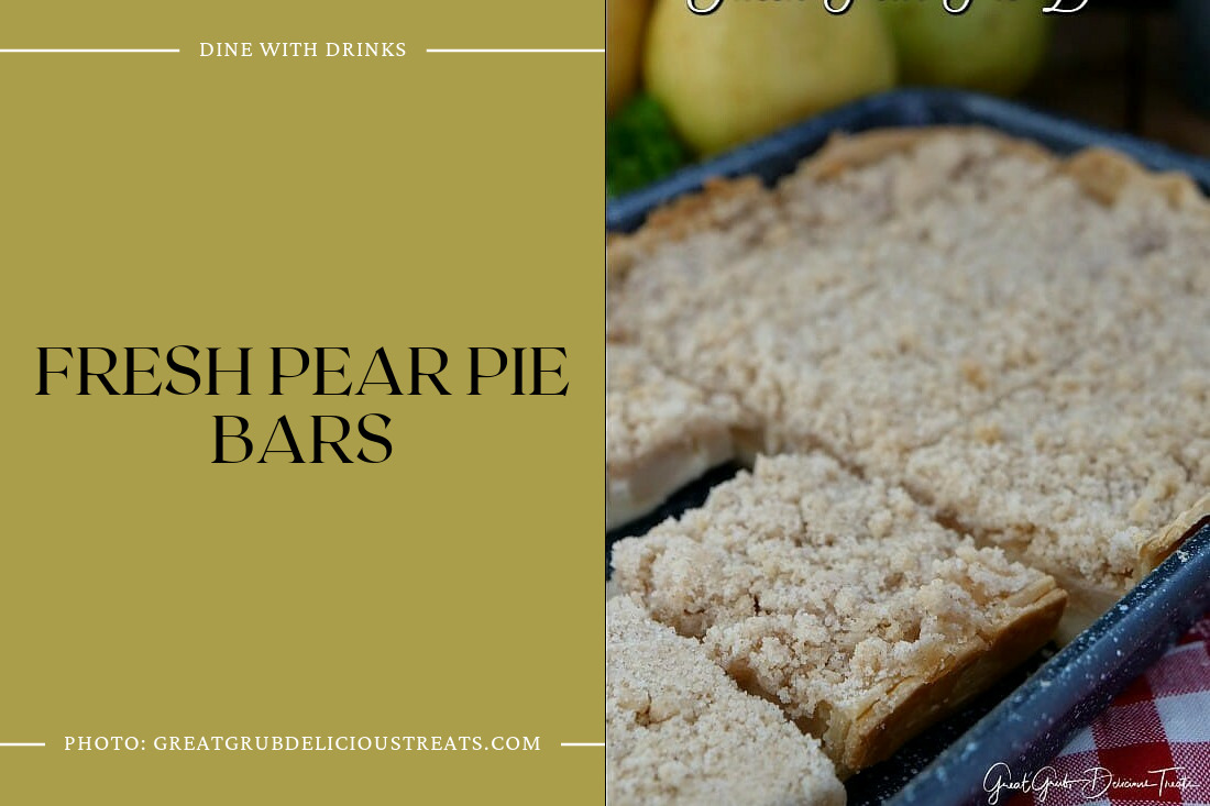 Fresh Pear Pie Bars
