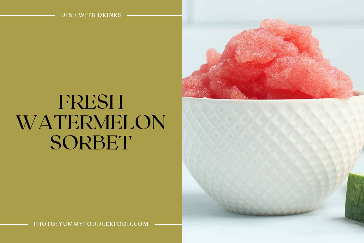 Fresh Watermelon Sorbet