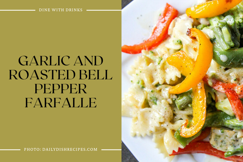 Garlic And Roasted Bell Pepper Farfalle