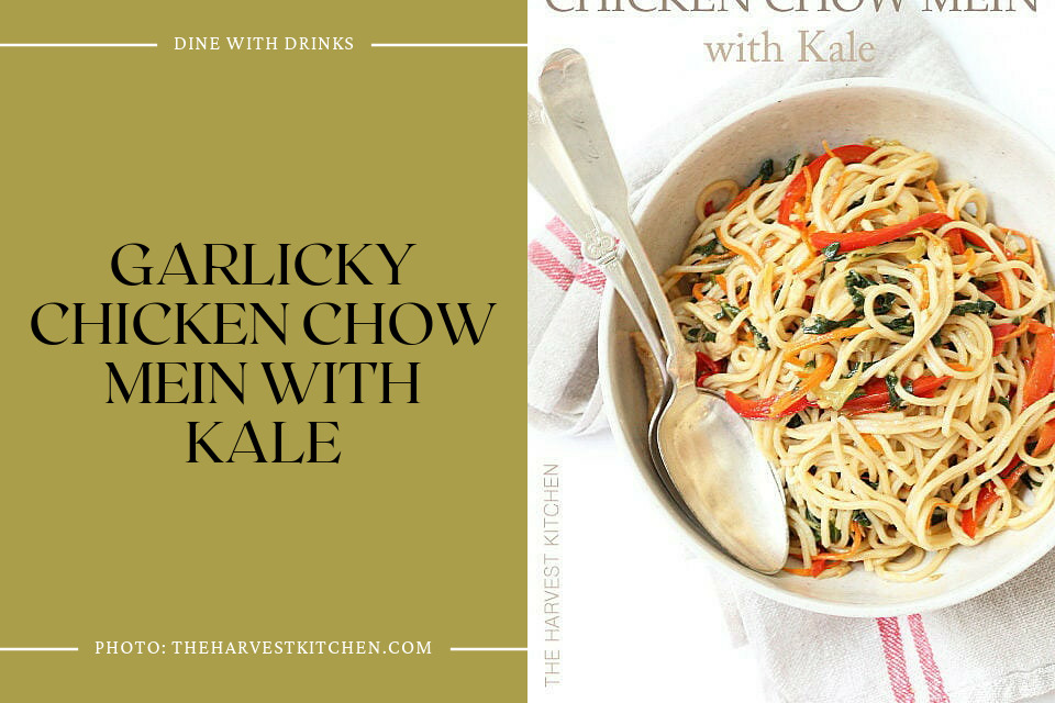 Garlicky Chicken Chow Mein With Kale