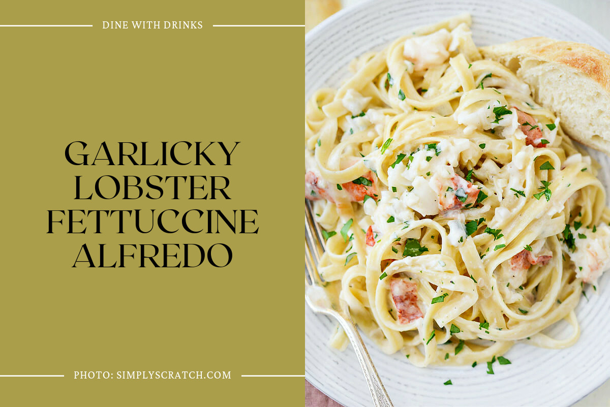 Garlicky Lobster Fettuccine Alfredo