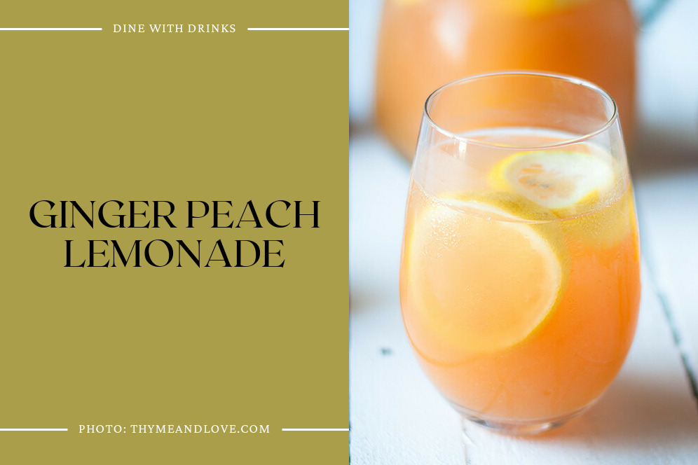 Ginger Peach Lemonade