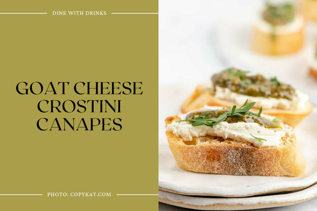 Goat Cheese Crostini Canapes