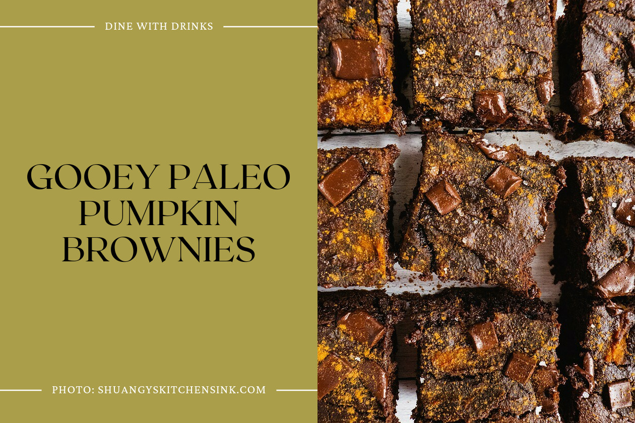Gooey Paleo Pumpkin Brownies