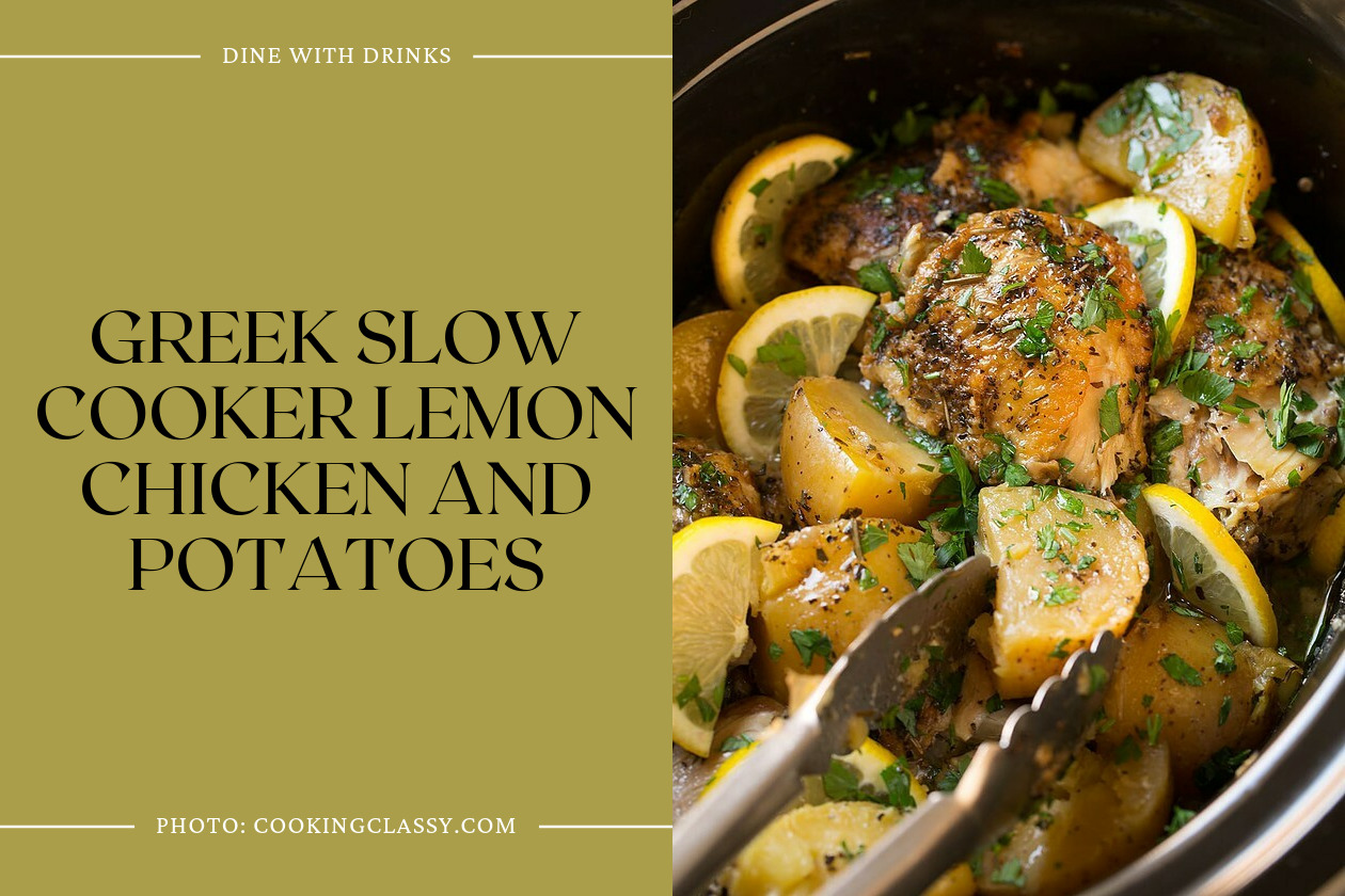 Greek Slow Cooker Lemon Chicken And Potatoes