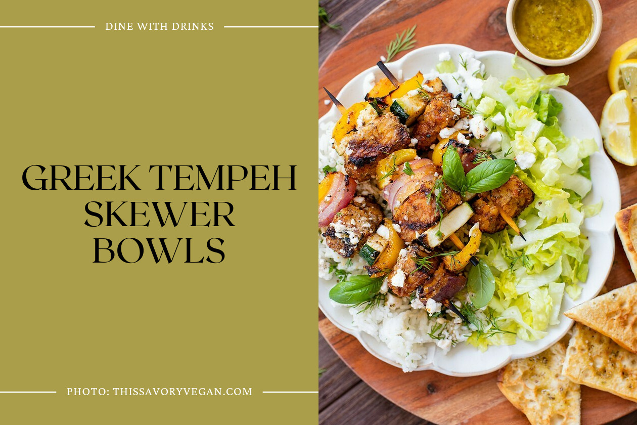 Greek Tempeh Skewer Bowls