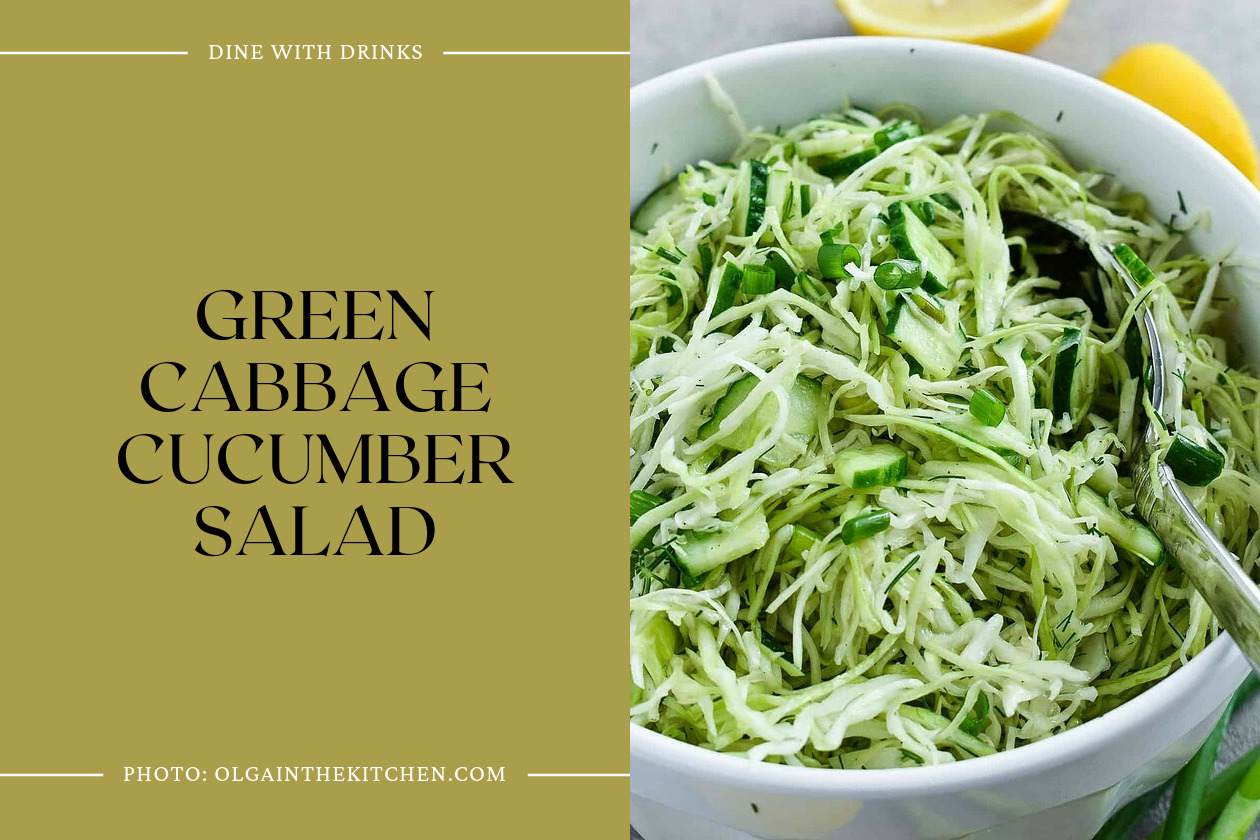 Green Cabbage Cucumber Salad
