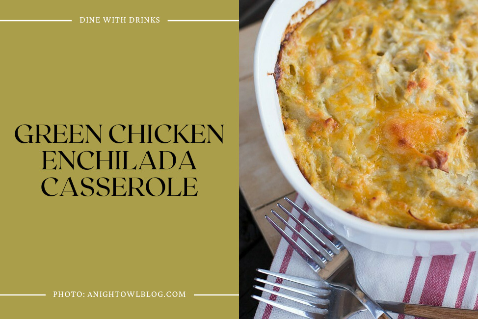 Green Chicken Enchilada Casserole